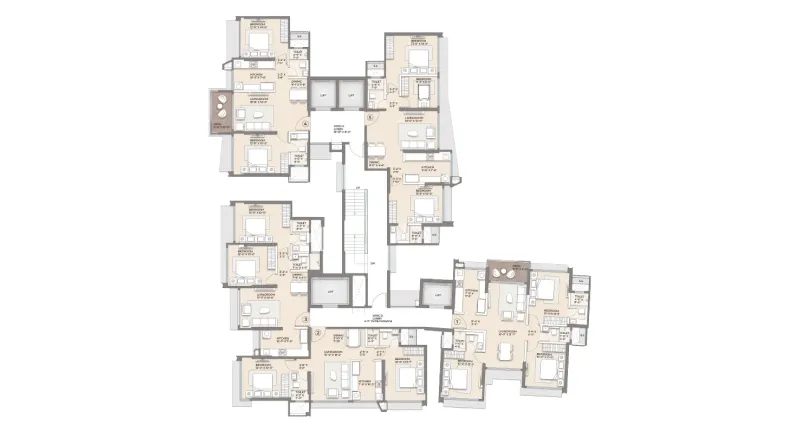Arkade Rare 2 BHK Floor Plan